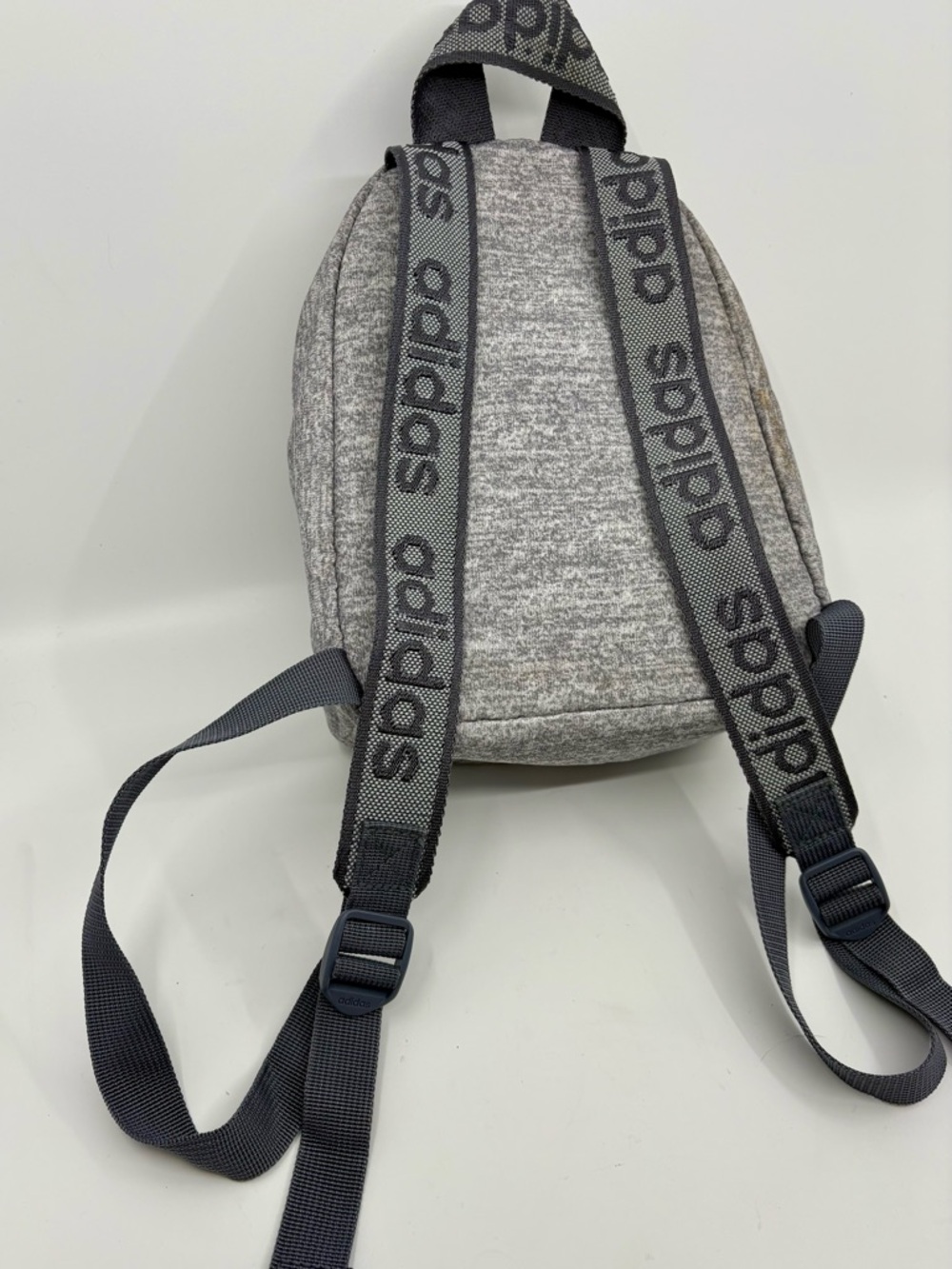 adidas Heather Gray Mini Backpack with Rose Gold Accents - Picture 5 of 7